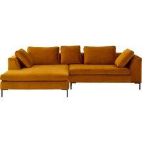 KARE DESIGN Ecksofa Gianni Velvet Gold 290cm Links