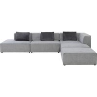 KARE DESIGN Ecksofa Infinity Atlanta Grau Rechts