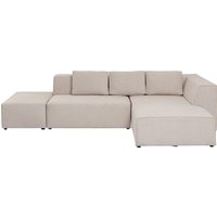KARE DESIGN Ecksofa Infinity Ottomane Creme Rechts