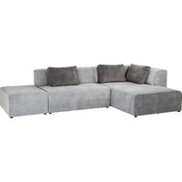KARE DESIGN Ecksofa Infinity Ottomane Grau Rechts
