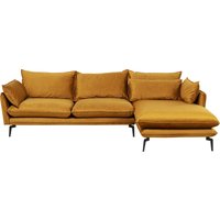 Ecksofa Monza Rechts Velvet Curry 296cm Ecksofa Monza Rechts Velvet Curry 296cm