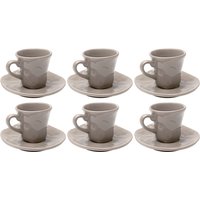 KARE DESIGN Espressotasse Organic Grey (6/tlg.)