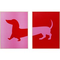 KARE DESIGN Gerahmtes Bild Dog Frankie (2/Set)