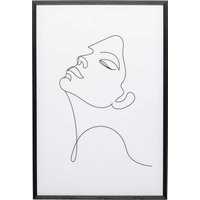 KARE DESIGN Gerahmtes Bild Drawing Lady 63x93cm