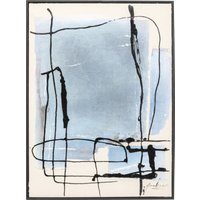 KARE DESIGN Gerahmtes Bild Dust Blau 55x75cm