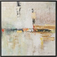 KARE DESIGN Gerahmtes Bild Dust Gold 120x120cm