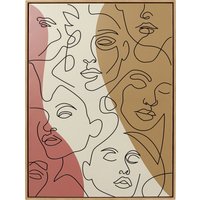 KARE DESIGN Gerahmtes Bild Faccia Arte Tri Colore 90x120cm