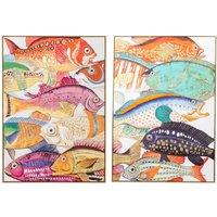 KARE DESIGN Gerahmtes Bild Fish Meeting One (2/Set)