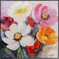 KARE DESIGN Gerahmtes Bild Flower Meadow 80x80cm