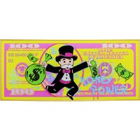 KARE DESIGN Gerahmtes Bild Graffiti Money 70x160cm