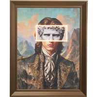 KARE DESIGN Gerahmtes Bild LED Art Gentleman 80x100cm