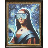 KARE DESIGN Gerahmtes Bild LED Art Lady 80x100cm