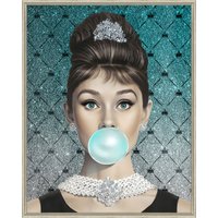 KARE DESIGN Gerahmtes Bild Muse Bubble Diva 40x50cm