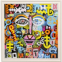 KARE DESIGN Gerahmtes Bild Muse Face 80x80cm
