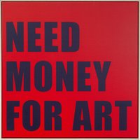 KARE DESIGN Gerahmtes Bild Need Money 80x80cm