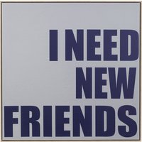 KARE DESIGN Gerahmtes Bild New Friends 80x80cm
