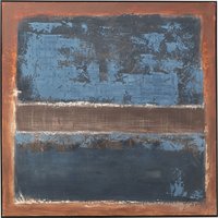 KARE DESIGN Gerahmtes Bild Silence Blau 120x120cm