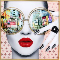 KARE DESIGN Gerahmtes Bild Times Square View 120x120cm