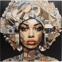 KARE DESIGN Glasbild 3D Art Geo Woman 80x80cm