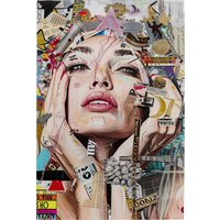 KARE DESIGN Glasbild Artsy Portrait Front 80x120cm