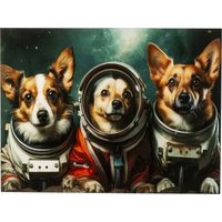 KARE DESIGN Glasbild Astronauts Dogs 80x60cm