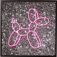Glasbild Balloon Dog LED 80x80cm Glasbild Balloon Dog LED 80x80cm