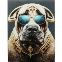 KARE DESIGN Glasbild Fashion Dog 60x80cm