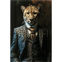 KARE DESIGN Glasbild Mister Leo 40x30cm