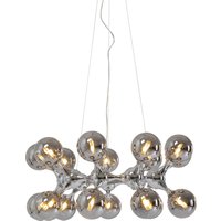 KARE DESIGN Hängeleuchte Atomic Balls Silber Ø74cm