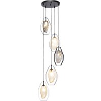 KARE DESIGN Hängeleuchte Diamond Fever Spiral Schwarz Ø42cm