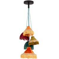 KARE DESIGN Hängeleuchte Saloon Fringes 5er