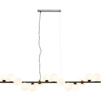 KARE DESIGN Hängeleuchte Scala Balls Milky Schwarz 150cm