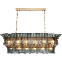 KARE DESIGN Hängeleuchte Venezia Blau 130cm