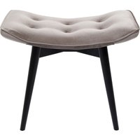 KARE DESIGN Hocker Black Vicky Velvet Grau 46x59cm