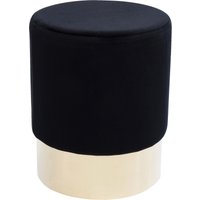 KARE DESIGN Hocker Cherry Schwarz Brass Ø35cm