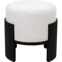 KARE DESIGN Hocker Samu Schwarz Ø43cm
