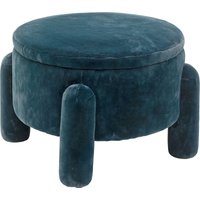 KARE DESIGN Hocker Storage Blau Ø54cm