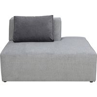 KARE DESIGN Infinity Ottomane Semi Elements Grau Rechts