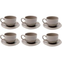 KARE DESIGN Kaffeetasse Organic Grey 4/tlg.)