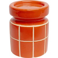 KARE DESIGN Kerzenständer Bliss Tile Orange 14cm