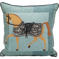 KARE DESIGN Kissen Show Horse Plaid 45x45cm