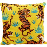 KARE DESIGN Kissen Tiger Love Gelb 45x45cm