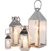 KARE DESIGN Laterne Giardino Silver (4/Set)
