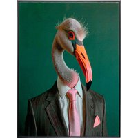 KARE DESIGN Leinwandbild Mister Flamingo 45x60cm