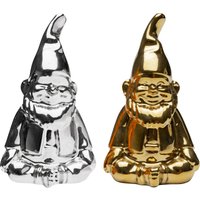 KARE DESIGN Salz und Pfeffer Zwerg Silber Und Gold (2/Set)