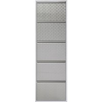 KARE DESIGN Schuhkipper Caruso 5-er silber/geflext