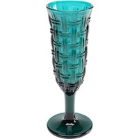 KARE DESIGN Sektglas Tissue Petrol 18cm