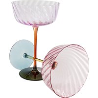 KARE DESIGN Sektglas Twist 18cm Sortiert