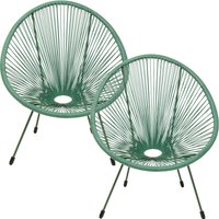 KARE DESIGN Sessel Acapulco Mono Grün 2/Set