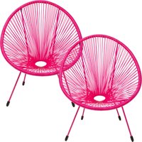 KARE DESIGN Sessel Acapulco Mono Pink 2/Set